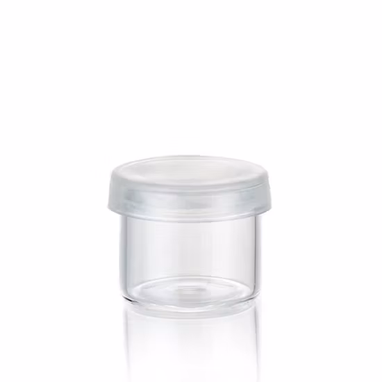 Barattolo di vetro concentrato da 6 ml senza collo per olio distillato Shatter